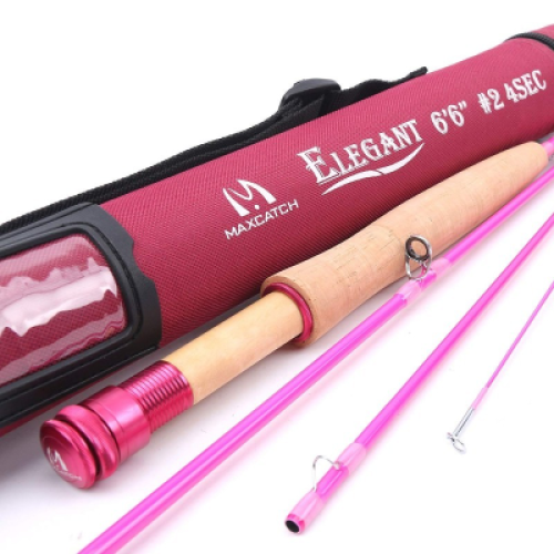 Elegant Pink Fly Rod- Pure IM8 24+30T carbon fiber blank with advanced  A-helical t