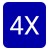 4X 